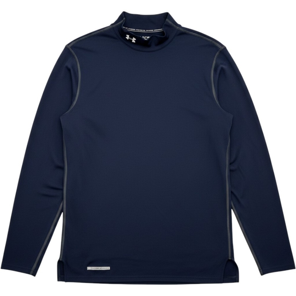 Under Armour Mens ColdGear Fitted Mock Neck Base Layer Navy Blue XL FW101215483